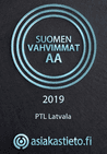 PTL Latvalan Suomen vahvimmat AA -sertifikaatti